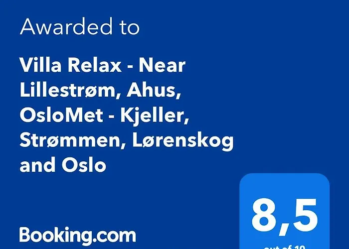 Villa Relax - Near Lillestrom, Ahus, Oslomet - Strommen, Lorenskog And Oslo